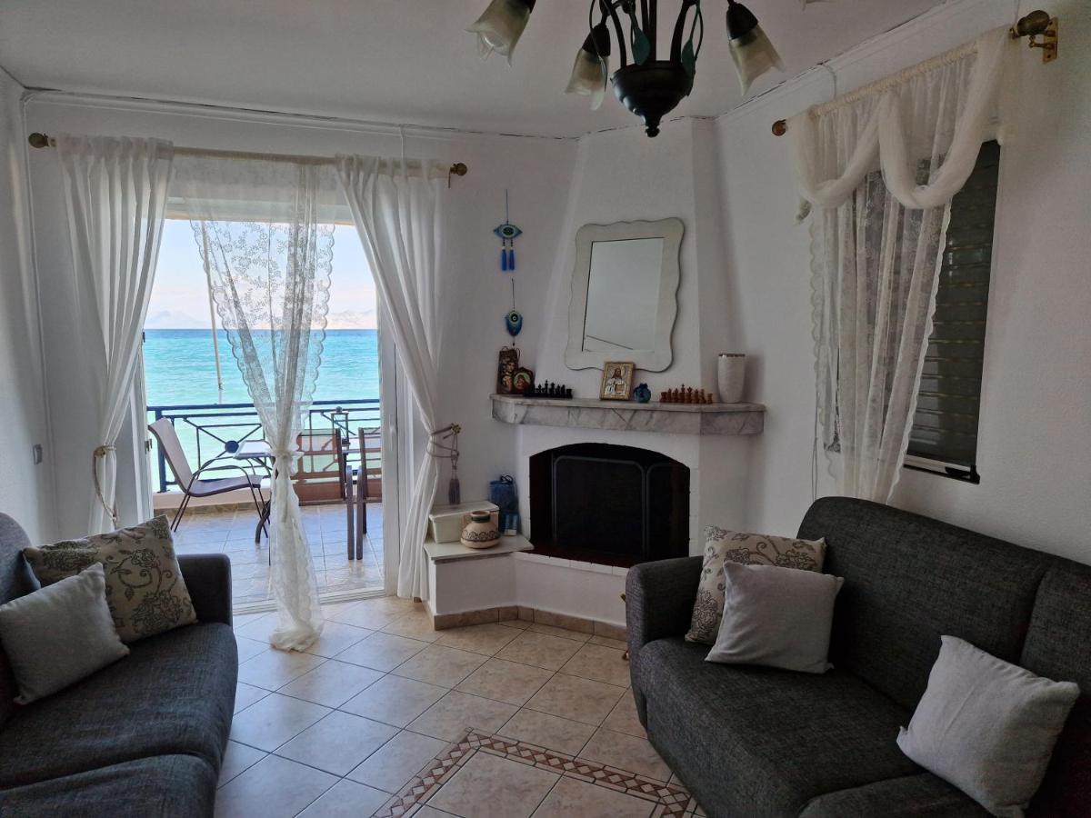 Korinthian Sea View Daire Nerántza Dış mekan fotoğraf